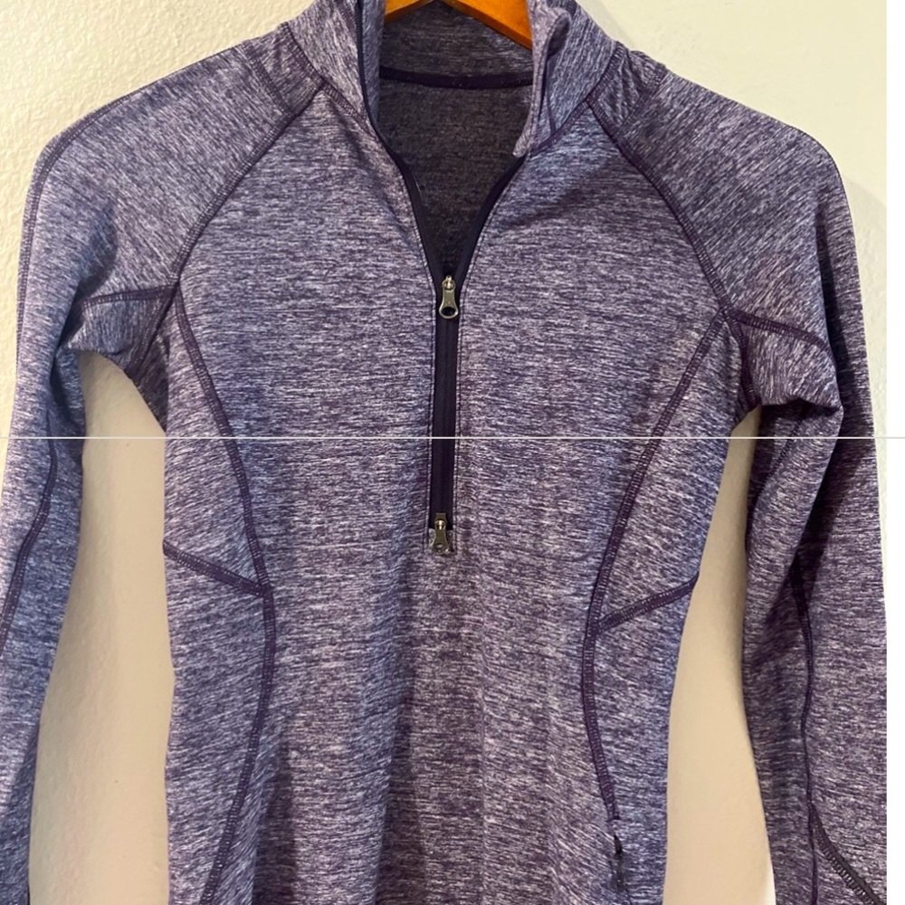 🍋LIKE NEW Condition SOFT Lululemon Race Your Pace Purple Half Zip Top